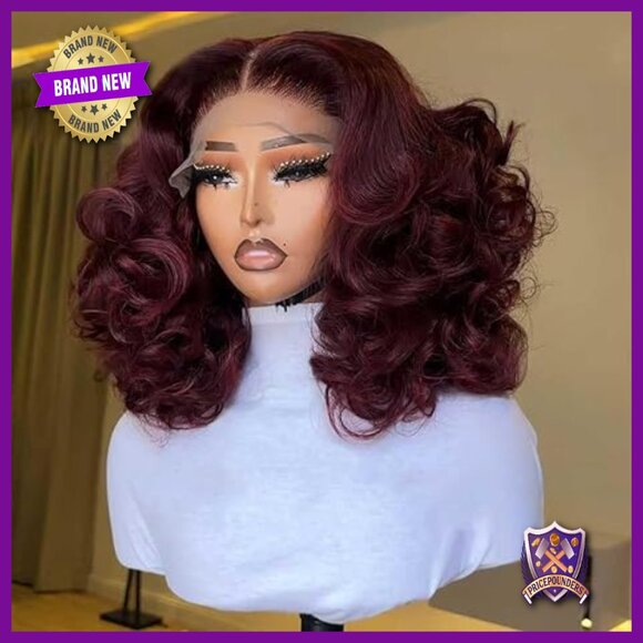 250 Density Human Hair Lace Front Wig Glueless Pre Plucked Bob main image 5